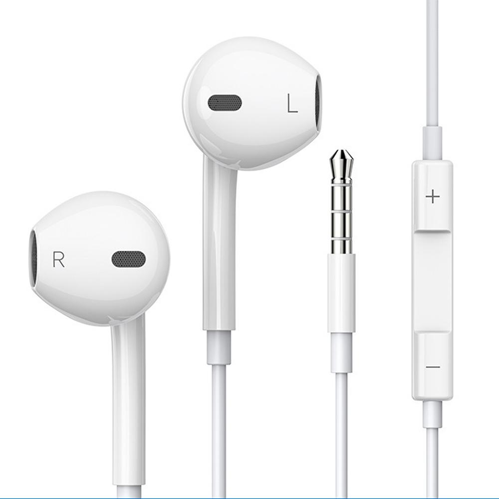 Kabelgebundene Kopfhörer für Apple iPhone 14 12 11 13 Pro Max Mini 14 Plus Bluetooth-Kopfhörer X XR XS 6 7 8 Plus SE Headset 3.5mm jack Port weiß