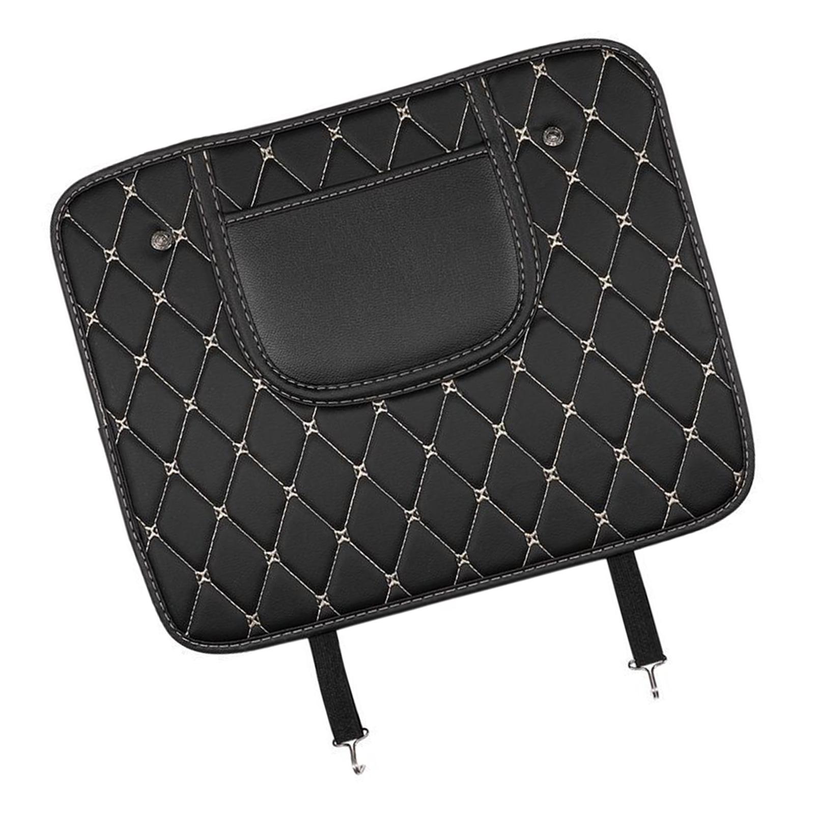 Autositz Rückenlehnen Schutz PU Leder Rücksitzschoner Trittschutzmatte Bezug Leicht zu Reinigen Verschleiß