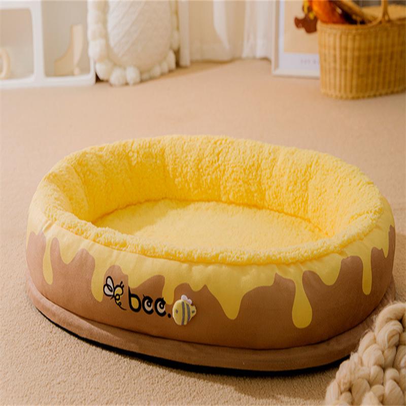 Hunde- und Katzenstreu für alle vier Jahreszeiten, kann zerlegt und gewaschen werden, warmes Hundebett, kleine und mittelgroße Hunde, Hunde- und Katzenstreu, Haustier 55cmX40cm