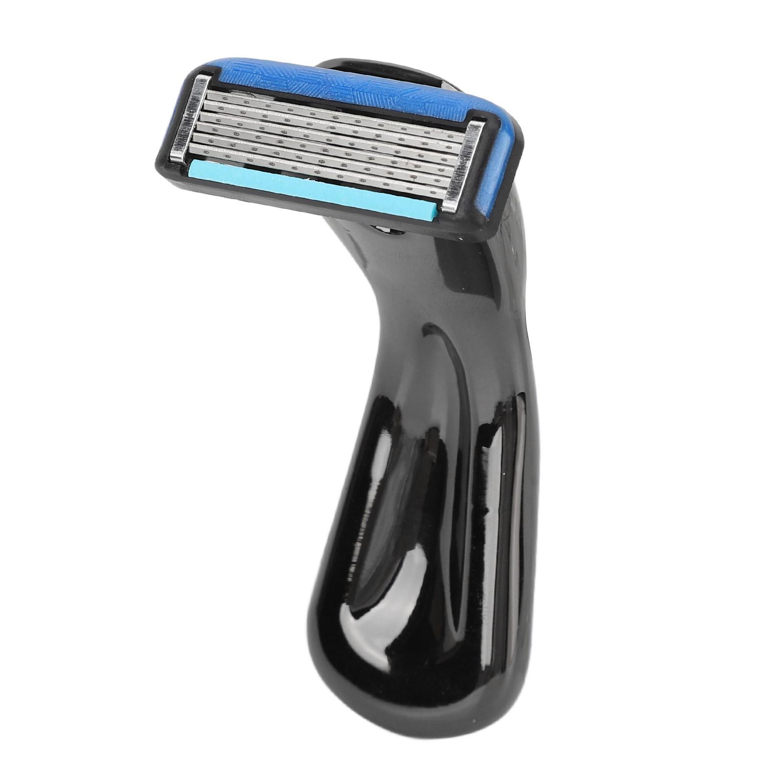 Männer Manueller Rasierer Sechs Klingen Wasserdicht Präzise Tragbar Abnehmbar Schnell Trimmen Rasierer für Männer schwarz