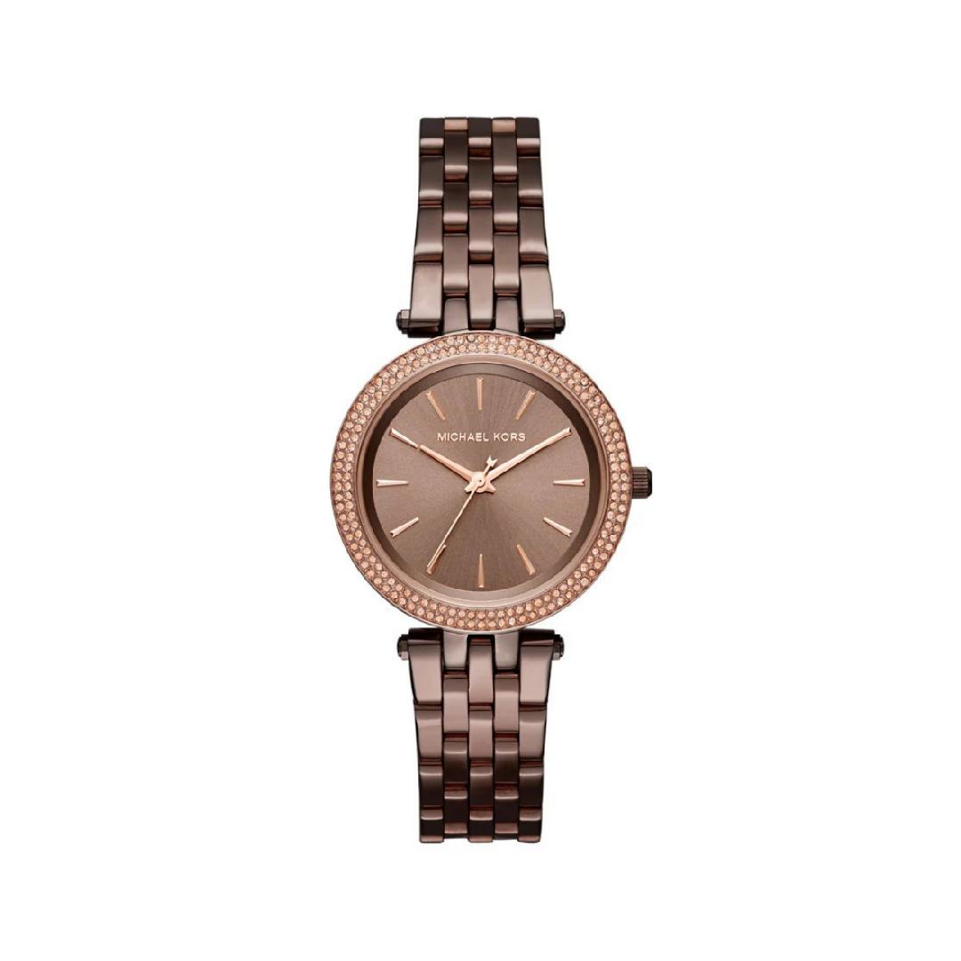 Michael Kors Darci Quarz Braun Zifferblatt Braun Stahlarmband Uhr Für Damen - MK3553 braun