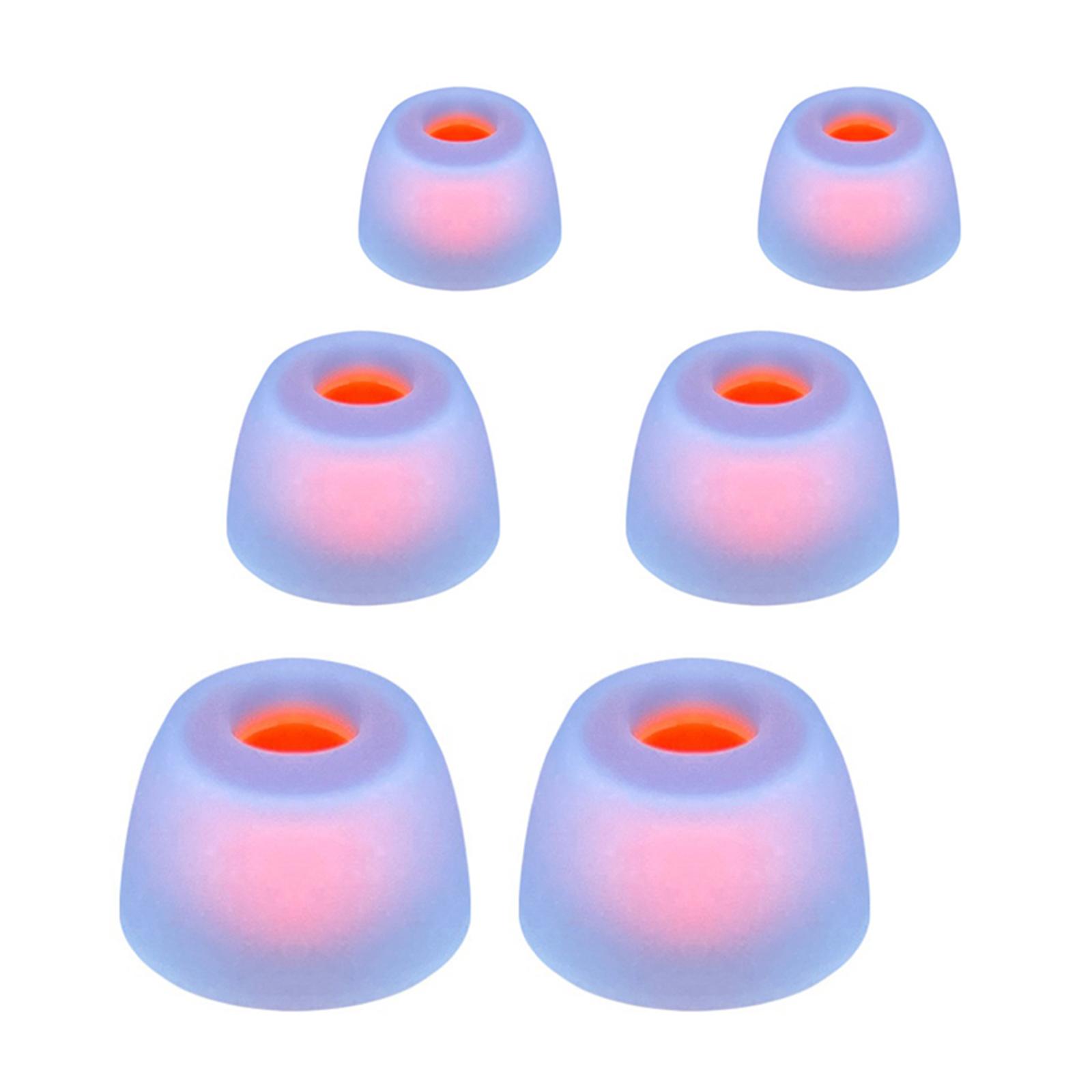 Silikon-Ohrstöpsel Ohrstöpsel Für JBL T230NC TWS Live Pro+ Kopfhörer Ohrstöpsel-Set 6 Stück In Optionaler Größe Und Farbe blau
