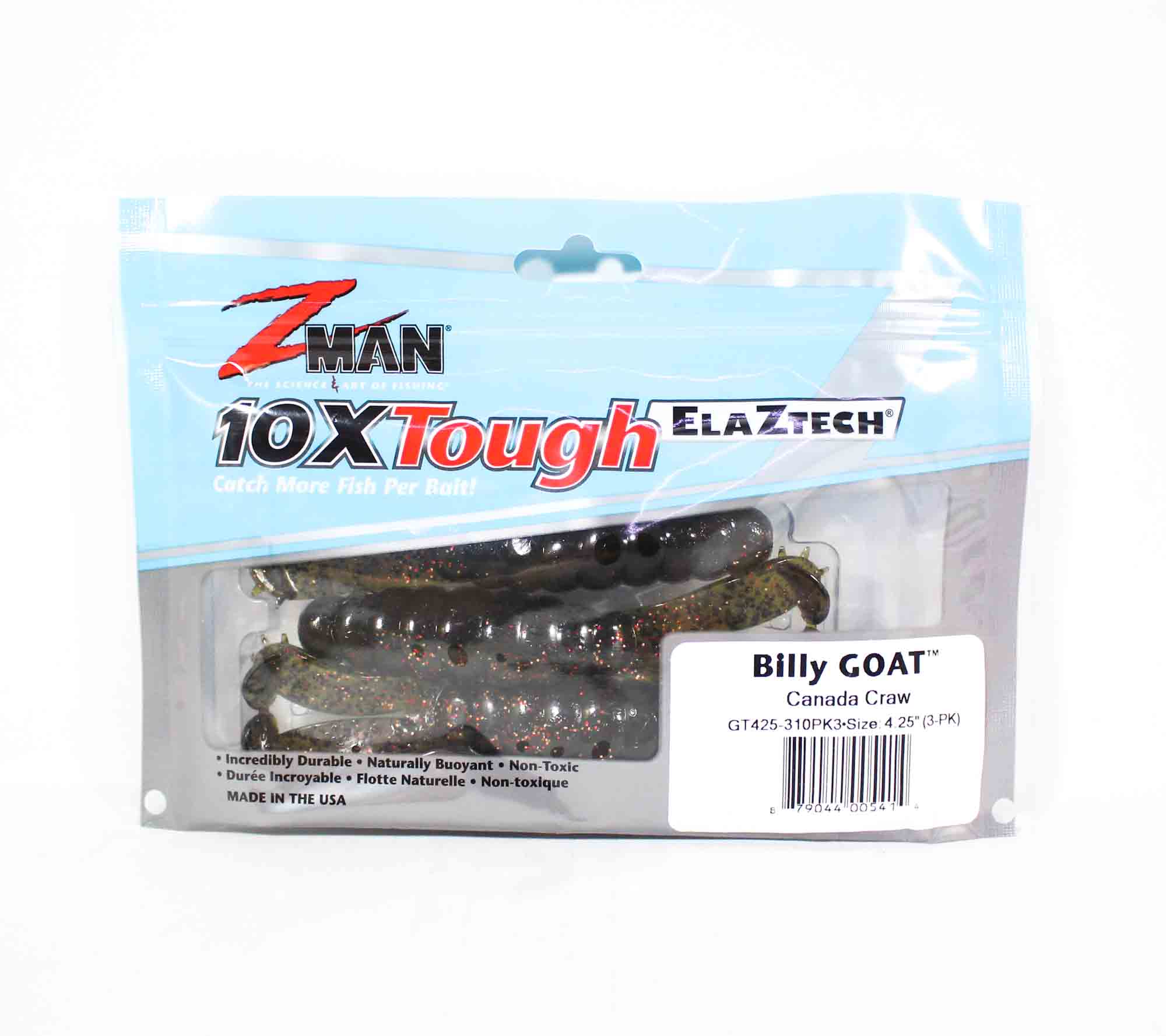 Zman Weichköder Billy Goat 4,25 Zoll 3 pro Packung Canada Craw (5414)