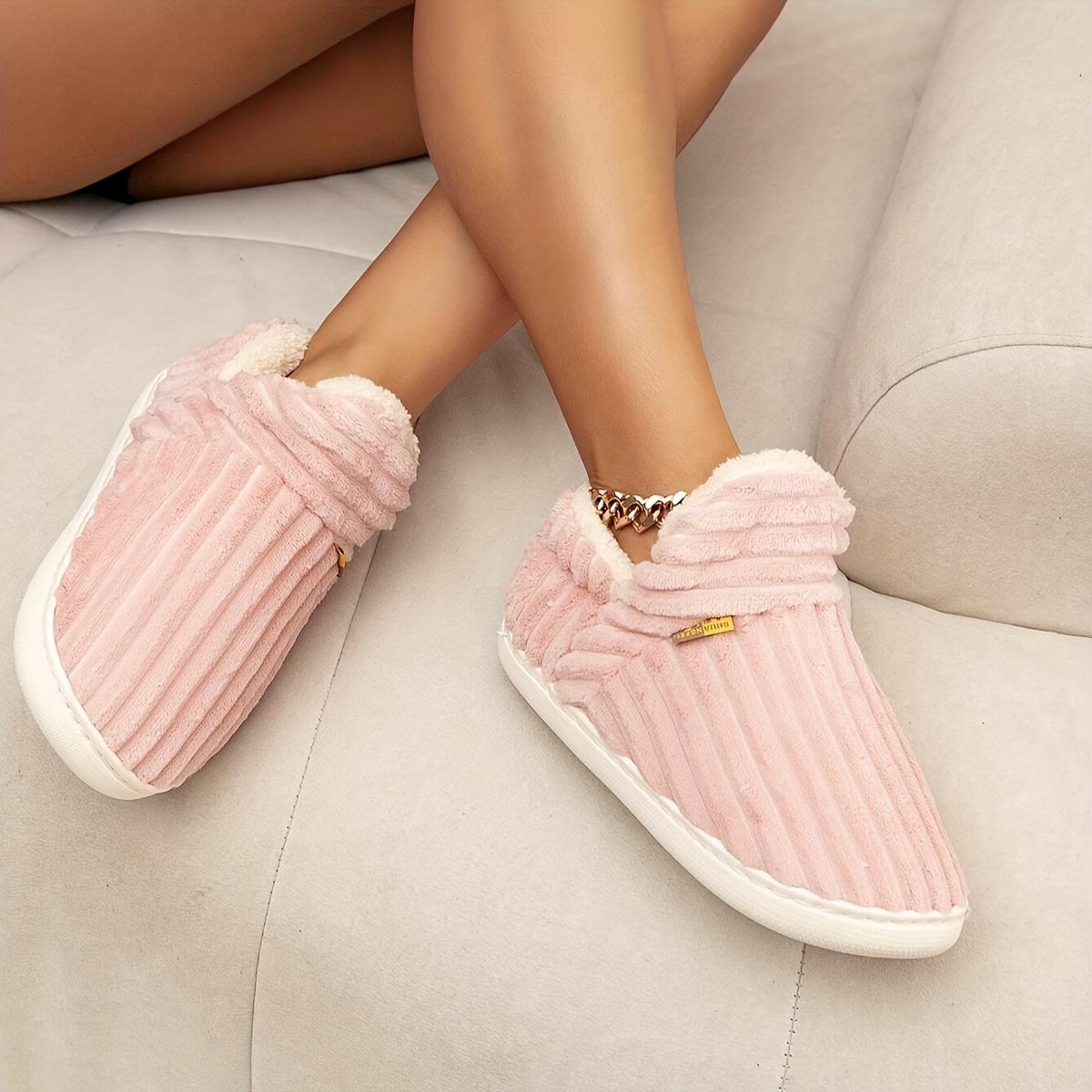 Winterschuhe - Ultrawarm, rutschfest, bequem und plüschig für die Innenräume 30-31 rosa