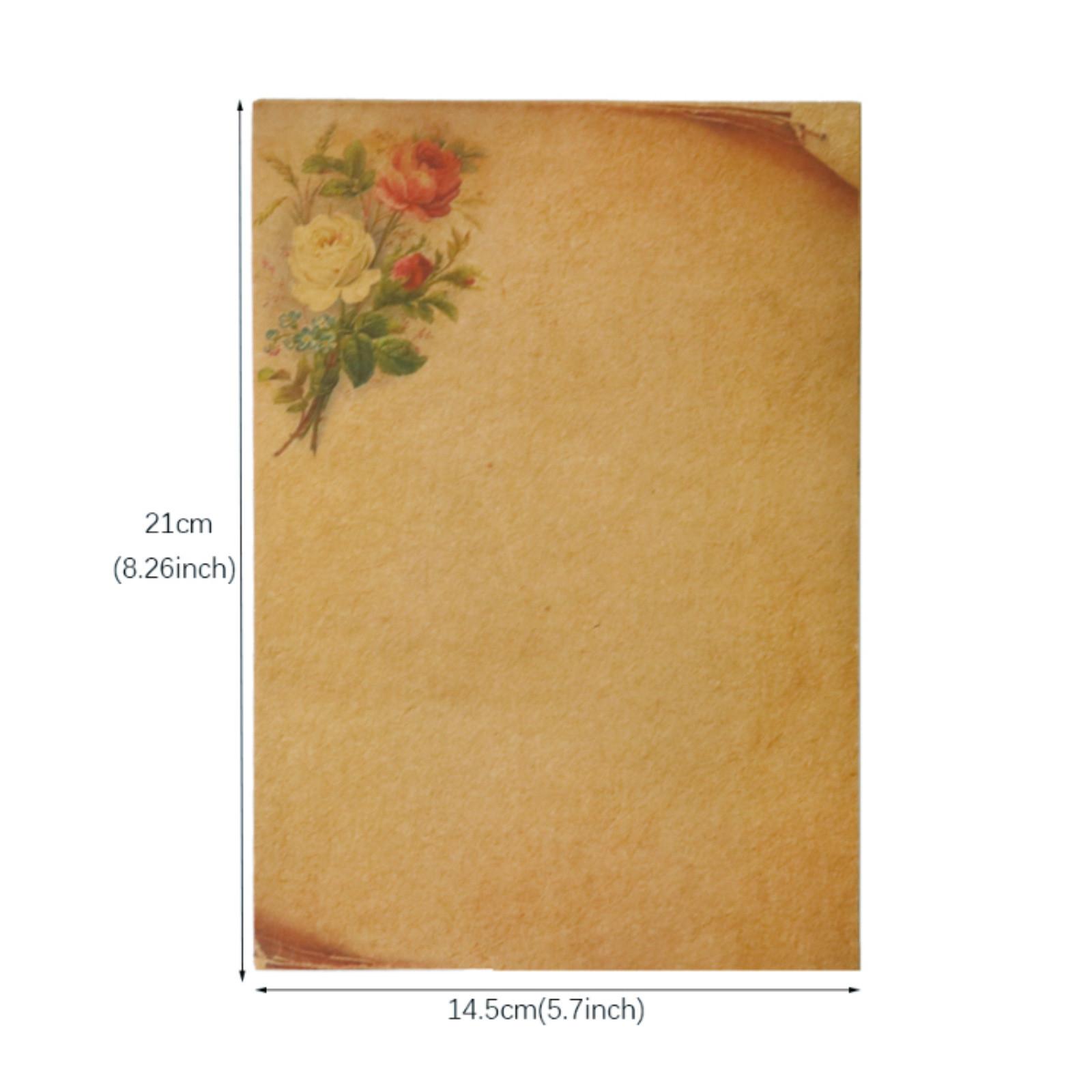 8 teile/satz Retro Kraft Papier Brief Pad Schreiben Brief Schreibwaren Romantische Hinweis Handwerk Papier Malerei Papier Schule Bürobedarf 21*14.5cm