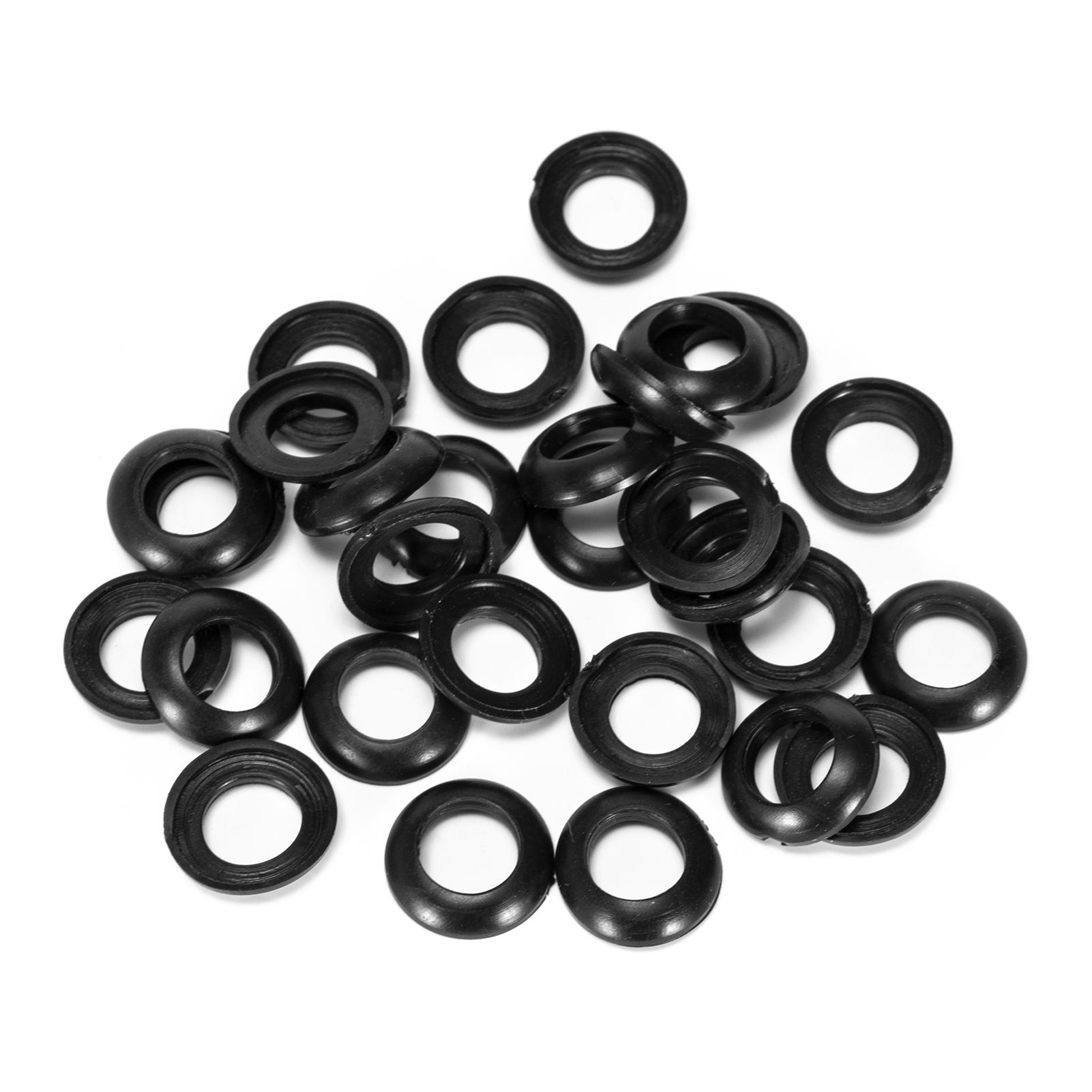 50 Stück PVC-Gummi-Wicklungs-Check-Ring-Angelruten-Gebäudekomponenten für Fliegenspinn-Casting-Ruten 8.5mm