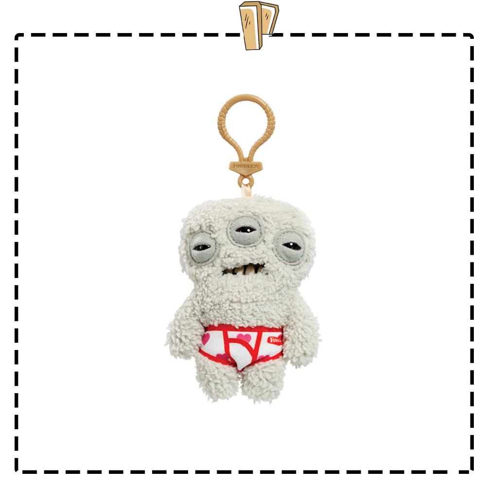Fuggler Lustiges hässliches Monster Plüschtier Zähne Monster Anhänger Schlüsselanhänger Stofftier Cartoon 9,5-14CM Plüschtier Spielzeug Geschenk