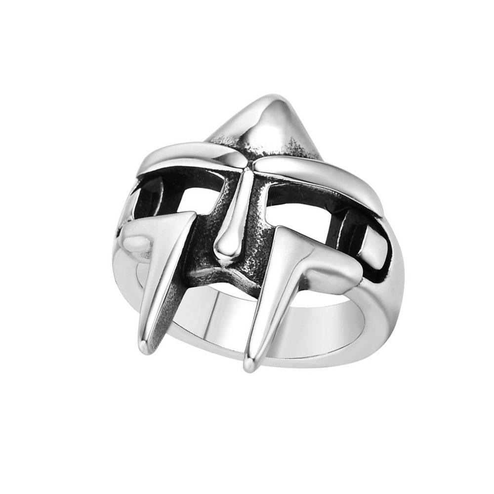 Retro Punk Männer Ring Dämon Skelett Hip Hop Rock Lokomotive Ring Titan Stahl Legierung Alte Silber Farbe Ring Frauen Schmuck Resizable