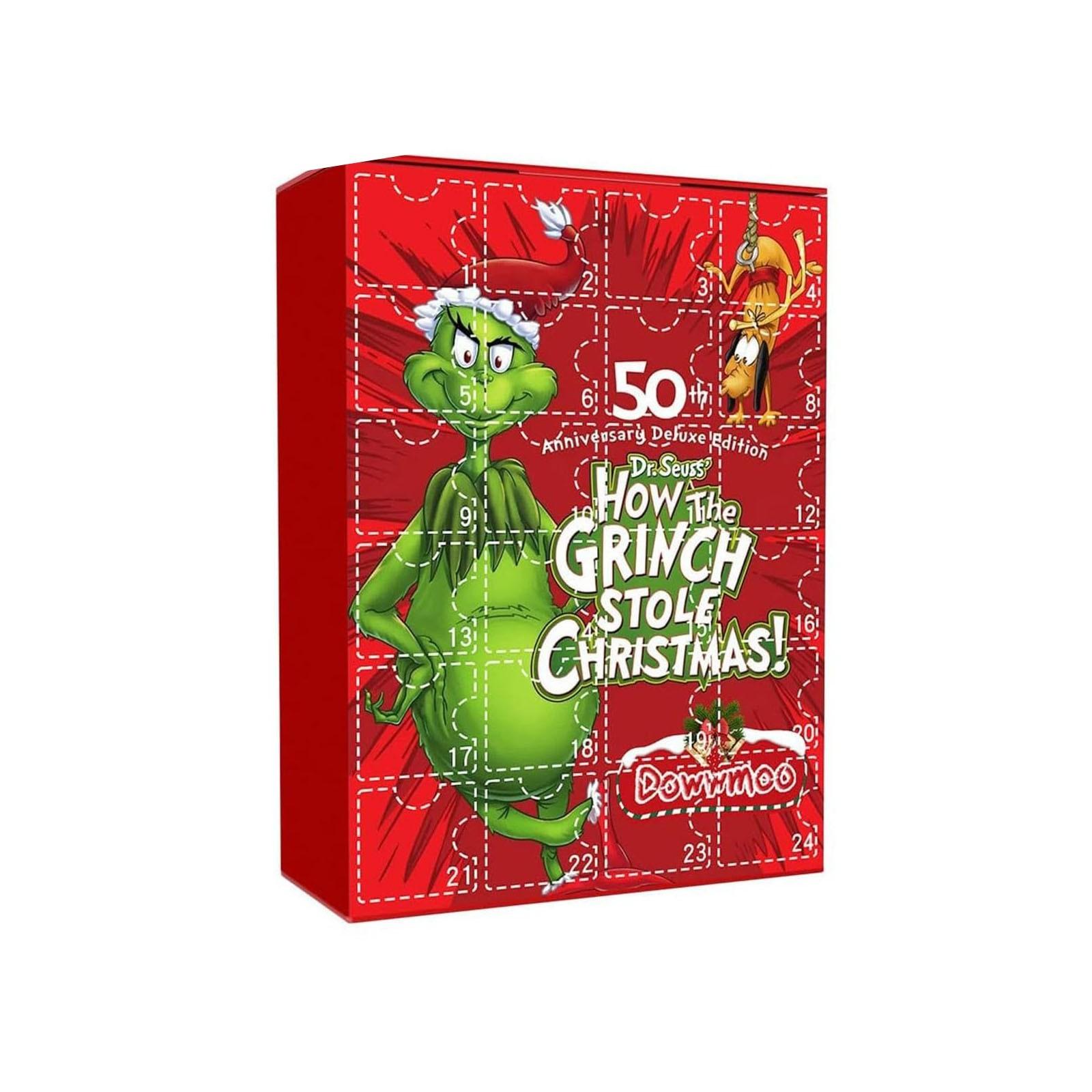 Weihnachts-Adventskalender Countdown Kinder-Adventskalender Überraschungsbox Weihnachts-Adventskalender Überraschungsgeschenk One Size red