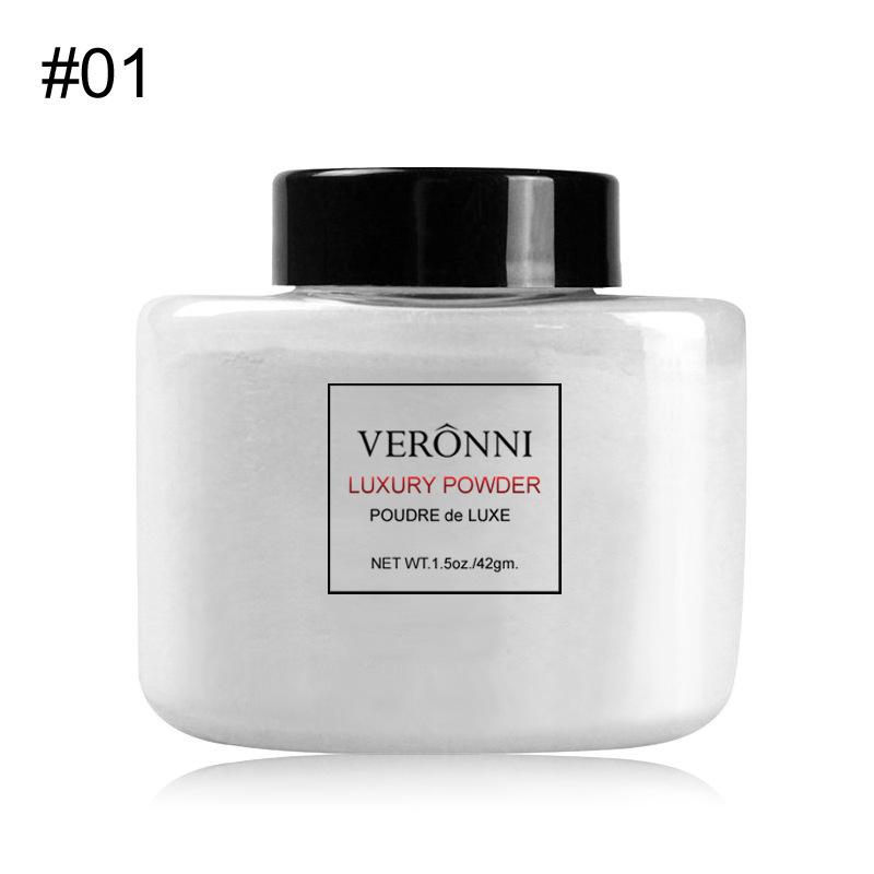 4-Farben-Make-up-Puder, loser Puder, langanhaltender Concealer, feuchtigkeitsspendend, 24 Stunden lang, langlebig, wasserfest und schweißfest, matt, ohne Make-up