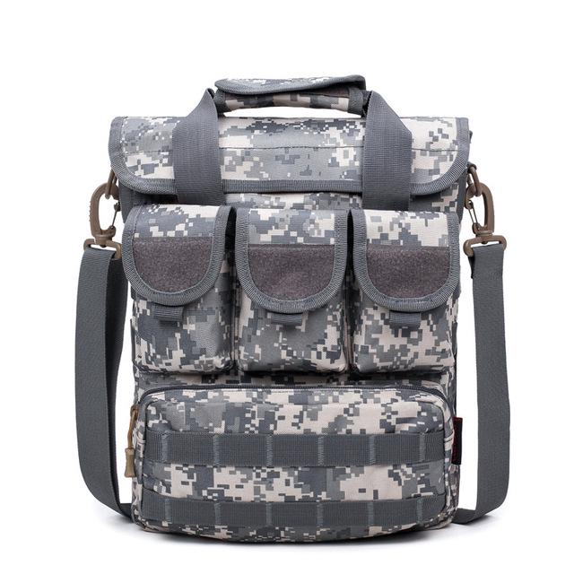 Männer Outdoor Taktische Tasche Molle Messenger Taschen Military Camouflage Einzelne Schulter Laptop Tasche grau