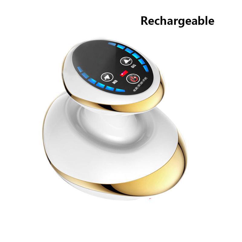 Guasha-Massagegerät für den Körper, schlankmachendes Rückenmassagegerät, Cellulite-Massagegerät, Gua Sha-Fußmassagegerät, elektrischer Muskelstimulator 10 heating lamp weiß