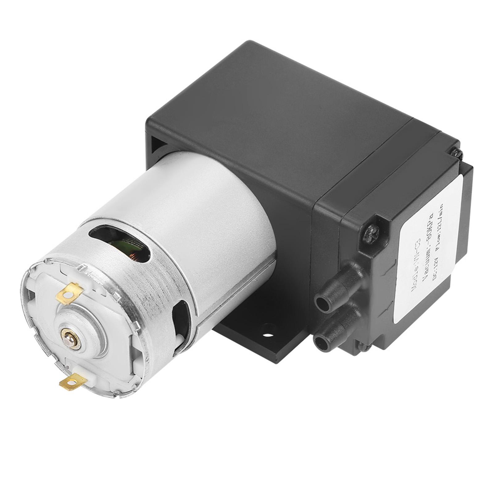 DC12V 12W Mini Kleine Ölfreie Vakuumpumpe ?80KPa Durchfluss 12Lmin für Gas