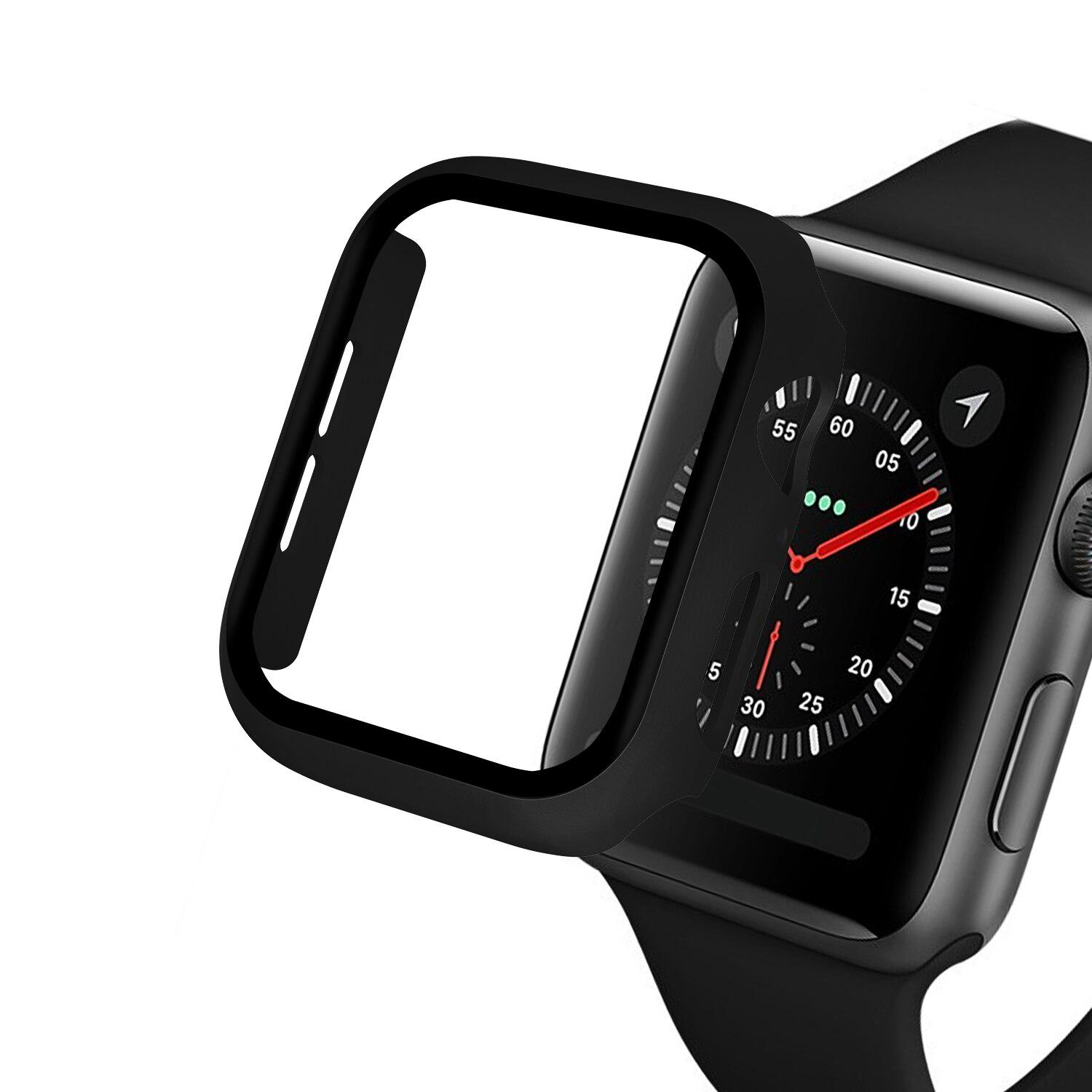 Für Apple Watch Serie 6 5 4 3 SE 44 mm 40 mm iWatch-Gehäuse 42 mm 38 mm Stoßstangen-Displayschutz Apple Watch-Zubehör Series 4 5 6 40MM schwarz