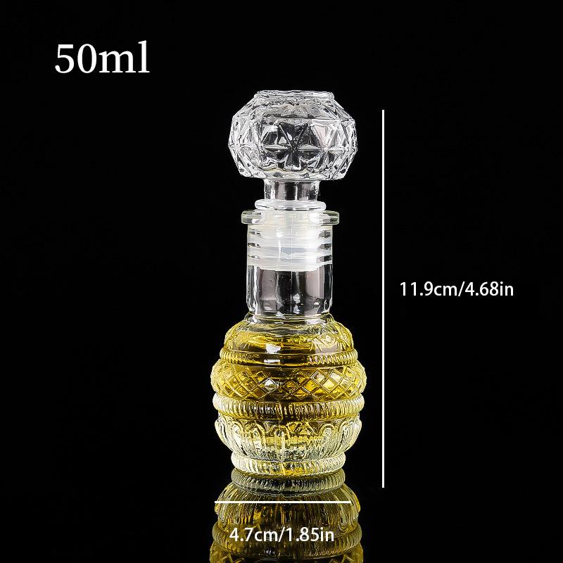 1 Stück 50 ml Transparente Kleine Leere Spirituosen Whisky Weinflasche Mini Glas Alkohol Likörflaschen Mit Schraubverschluss Whiskey Dekanter 2