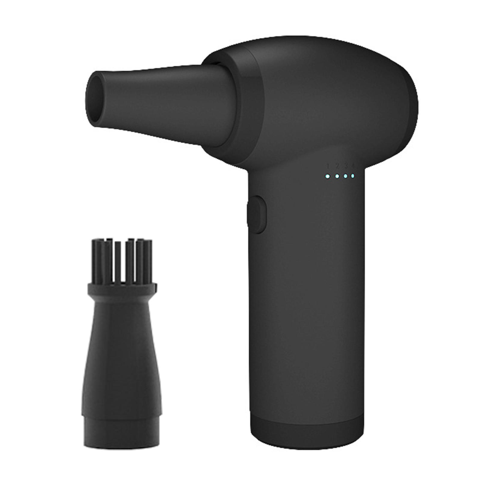 80000 U/min elektrischer Luftreiniger, kabelloser Grillventilator, Luftgebläse für Computer-Tastatur, Luftmatratze im Freien schwarz