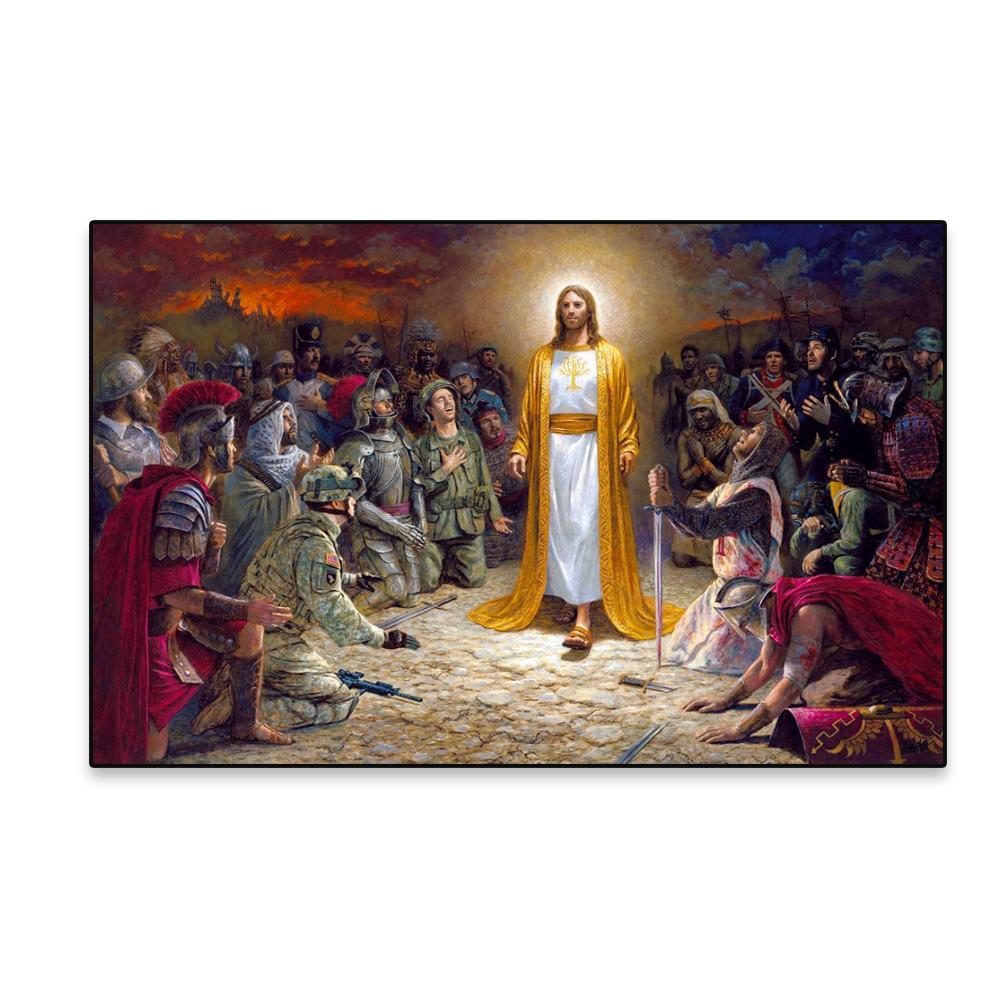 Vintage-Poster, Jesus-Leinwandgemälde, Wandkunst, Heimdekoration, Jesus-Wandkunst, Leinwanddrucke für Zuhause, Galerie, Wandkunst, Raumwanddekoration 21x30 No Frame