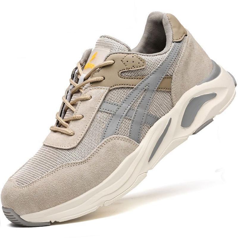 Herren Damen Arbeitsstiefel Unzerstörbare Sicherheitsschuhe Herren Stahlkappenschuhe Pannensichere Arbeitsschuhe Mesh-Arbeitsschuhe für Erwachsene Leicht 39