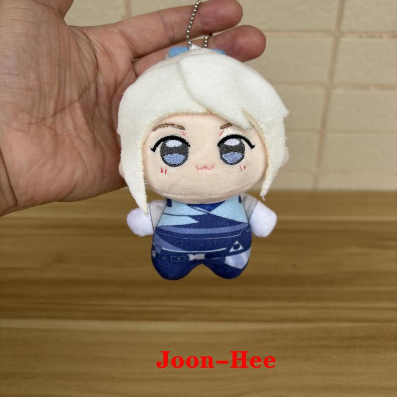 Super Niedlich 10cm Cartoon Anime Spiel Valorant Gekko Charakter Joon-Hee Plüschtiere Lustiger Schlüsselanhänger Tasche Plüschtier Puppe Anhänger Dekor About 10cm