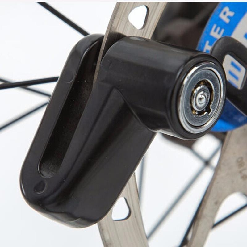 Motorrad Sicherheit Diebstahlsicherung Motorrad Fahrrad Moped Roller Scheibenbremsscheibe Schloss schwarz