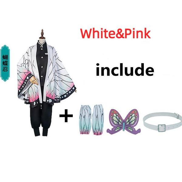 Anime Demon Slayer Kimetsu No Yaiba Tanjirou Kamado Nezuko Cosplay Damen und Herren Kinder Kimono Cosplay Kostüm Halloween Sets S
