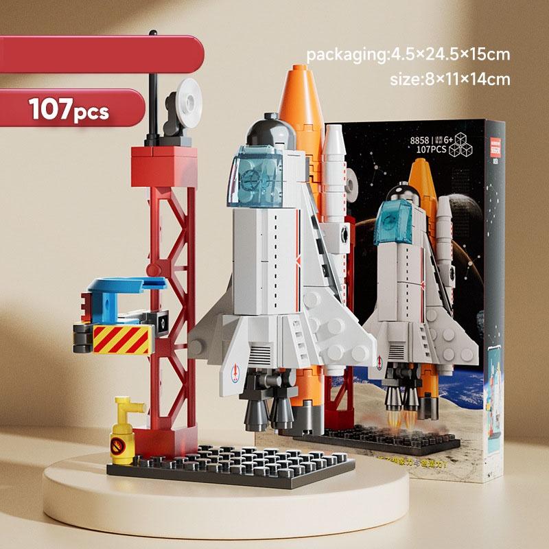 237PCS Aviation Spaceport Modell Shuttle Space Rocket Launch Center Bausteine ​​Bau Raumschiff Ziegel Kreative Spielzeug