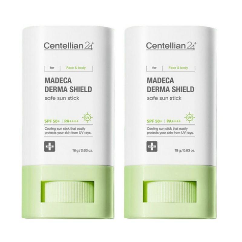 Centellian24 Madeca Derma Shield Sicherer Sonnenschutz-Stick SPF50+ PA++++ 18g x2 UV-Schutz Tragbarer Sonnenschutz-Stick für empfindliche Haut