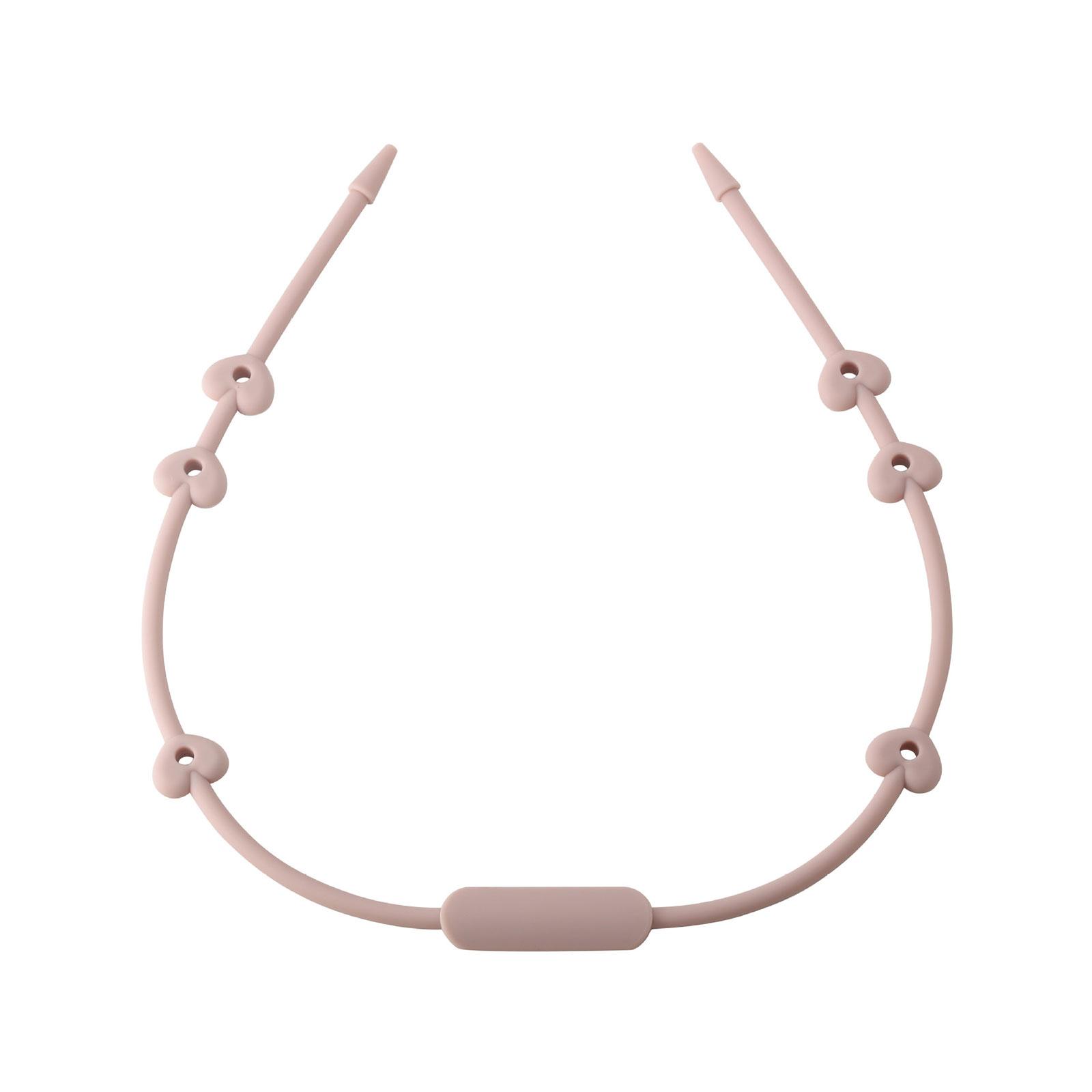 Silikon Baby Schnullerhalter BPA-frei Schnullerkette Silikon Becherfänger Baby Spielzeug Leine für Kinderwagen & Hochstühle rosa