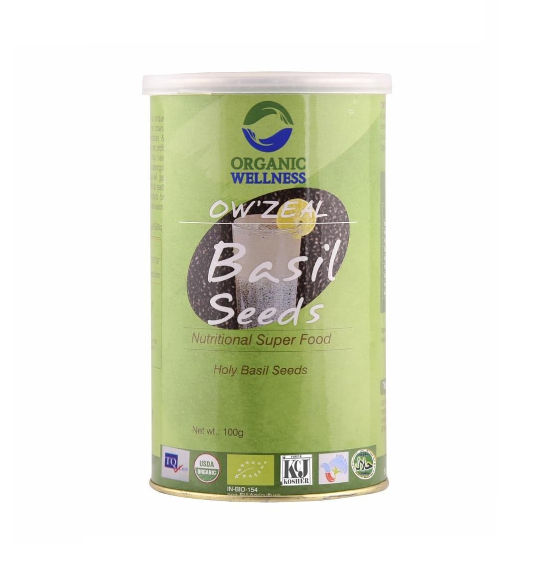 Tulsi-Samen (100 g), Basilikumsamen, Bio-Wellness beige