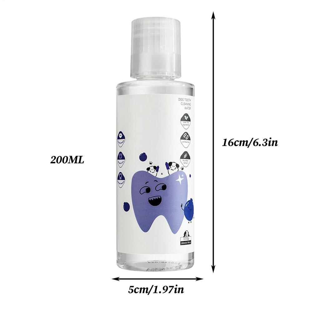 Hunde Zahnwasser Zusatz 200ml Frischer Atem Zahnpflege Lösung Plaque Zahnstein Entferner für Hunde Katzen Haustier Zahnpflege Reinigung