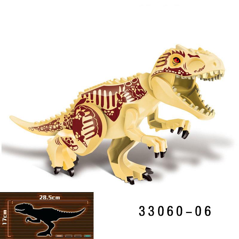 28CM Riesiger Raptor Carnotaurus Bausteine Dinosaurier Steine Tyrannosaurus T-Rex Zusammenbauen Kinderspielzeug Kindergeschenk Weihnachtsgeschenke 06 gelb