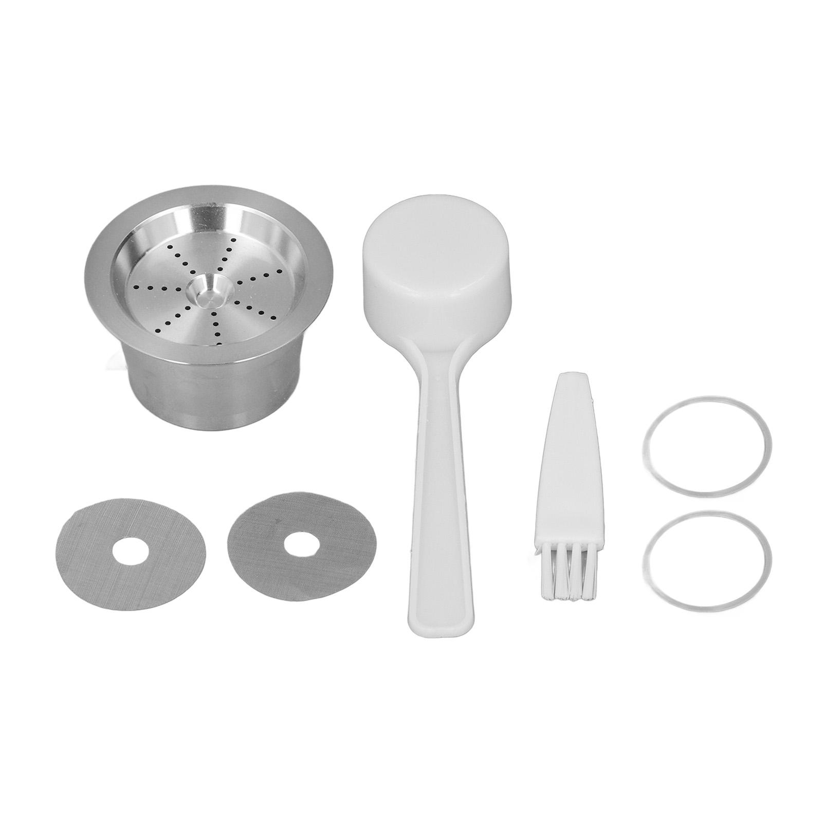 Wiederbefüllbare Kaffeekapseln Edelstahl Doppelfiltration Wiederverwendbare Kaffeepads für CAFFITALY für L