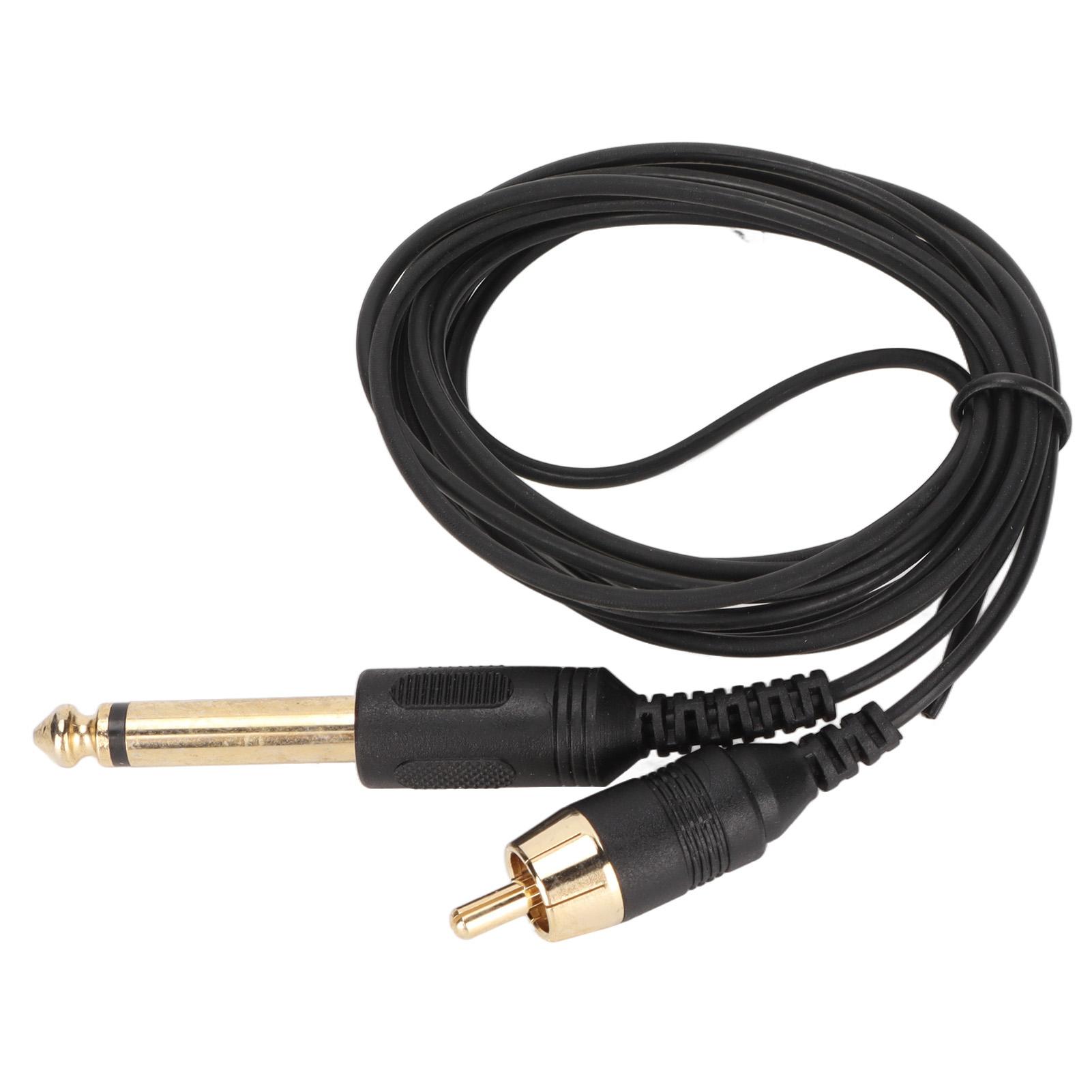 Tattoo Clip Cord 6,6ft Lang Flexibel Stabile Übertragung RCA-Schnittstelle Tattoo Maschine Clip Kabel