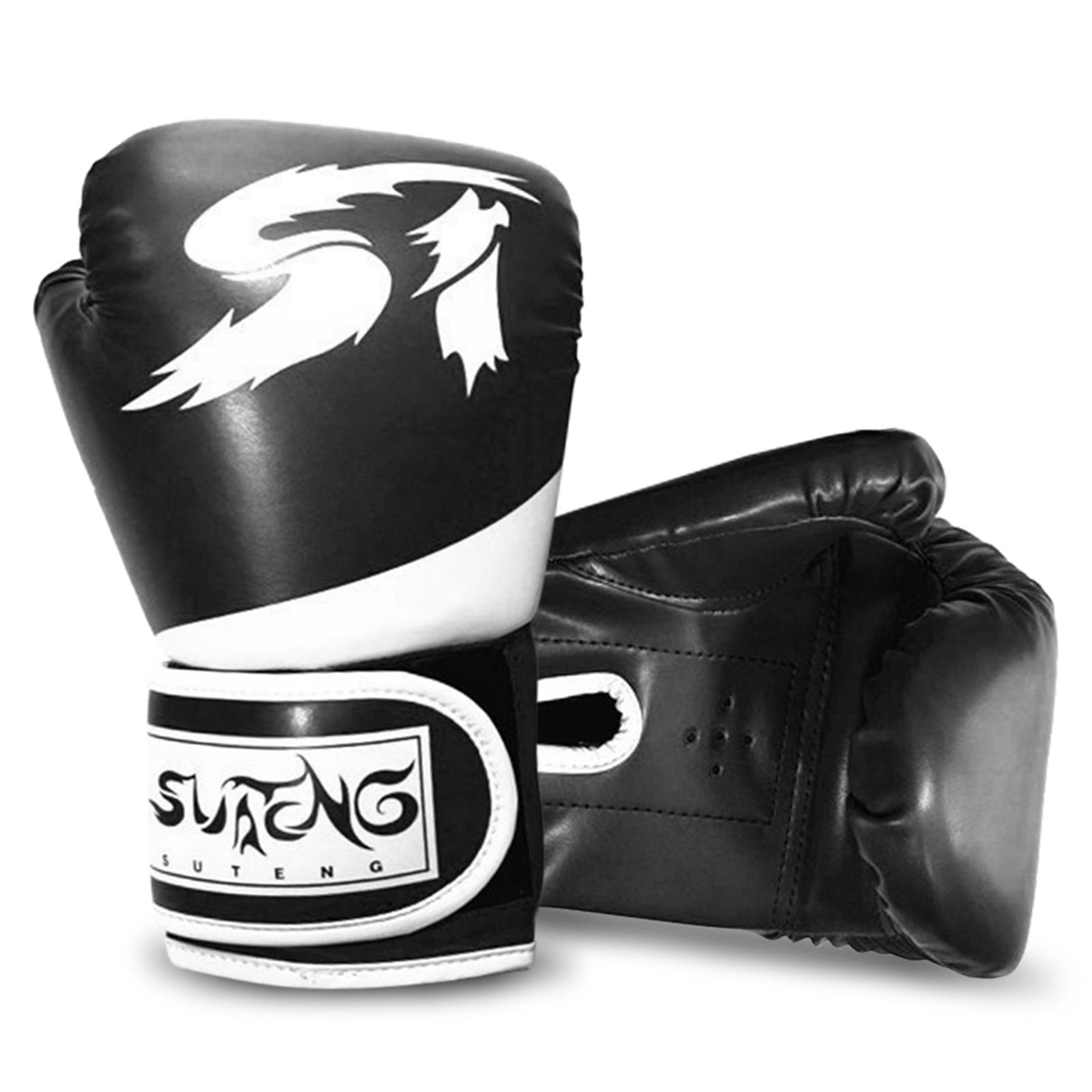 Kinder Boxhandschuhe Kinder Kickboxen Trainingshandschuhe Jugend Muay Thai Boxsack Handschuhe Boxen schwarz