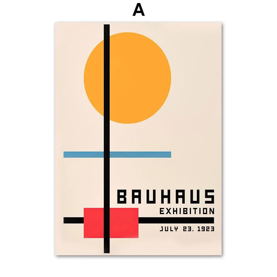 Bunte Bauhaus Abstrakte Linie Geometrie Kurve Mädchen Moderne Galerie Wand Kunstdrucke Poster Leinwand Bilder Für Wohnzimmer Dekor 50x70cm No Frame