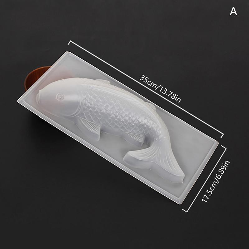 Fischform, 3D-Koi-Fischform, Kunststoff, für Kuchen, Schokolade, Gelee, Seife, Backformen 35*17.5cm