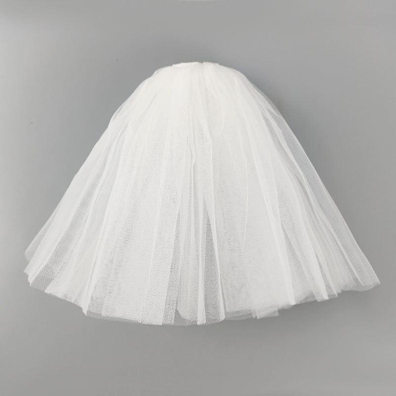 Mode Petticoat Für Barbie Puppe Slip Hochzeit Kleid Unterrock Kleidung Outfits 1/6 BJD Puppenhaus Zubehör Baby Kind DIY Spielzeug weiß