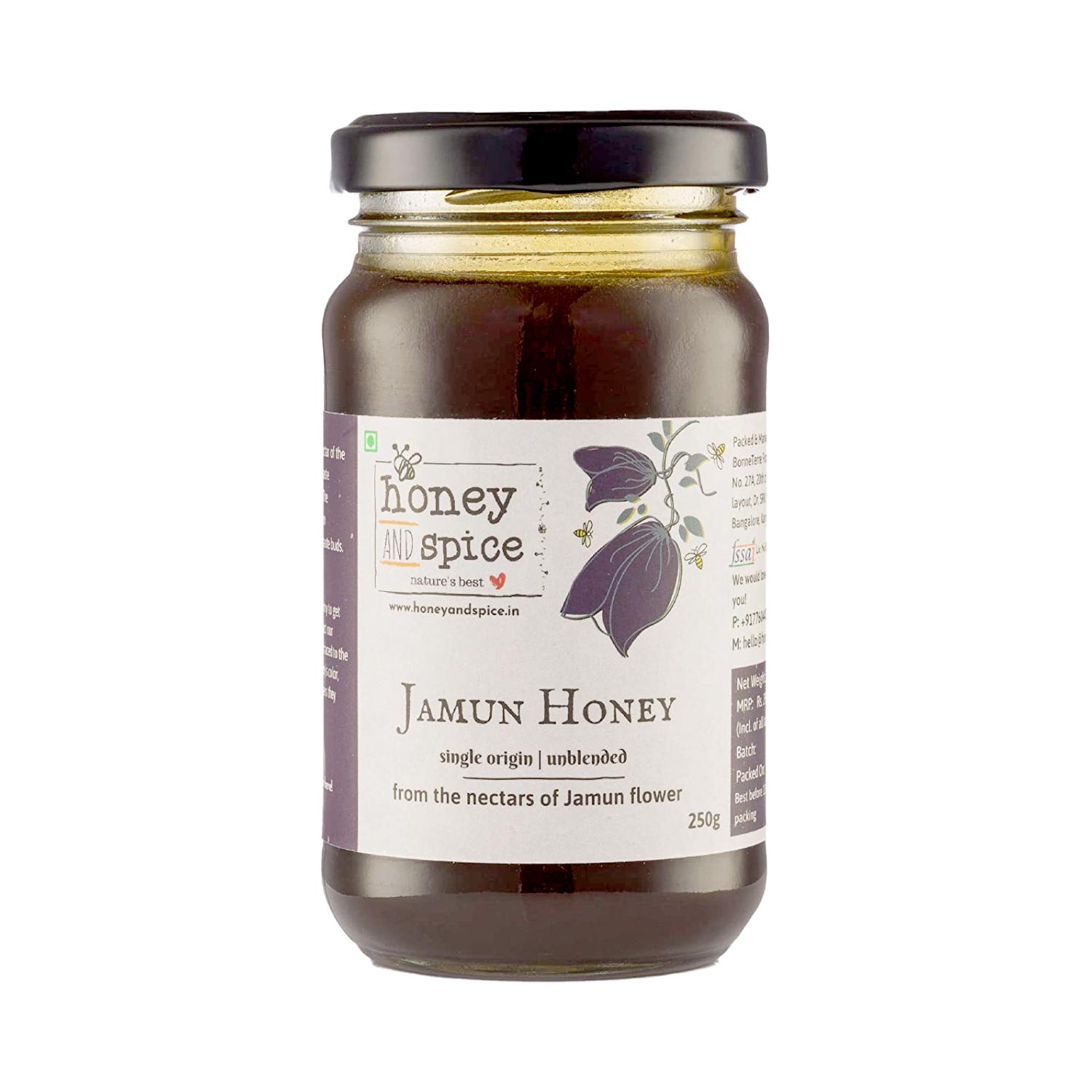 Honig- und Gewürz-Jamun-Honig Single Origin, ungemischt aus dem Nektar der Jamun-Blume 8.8 Ounce