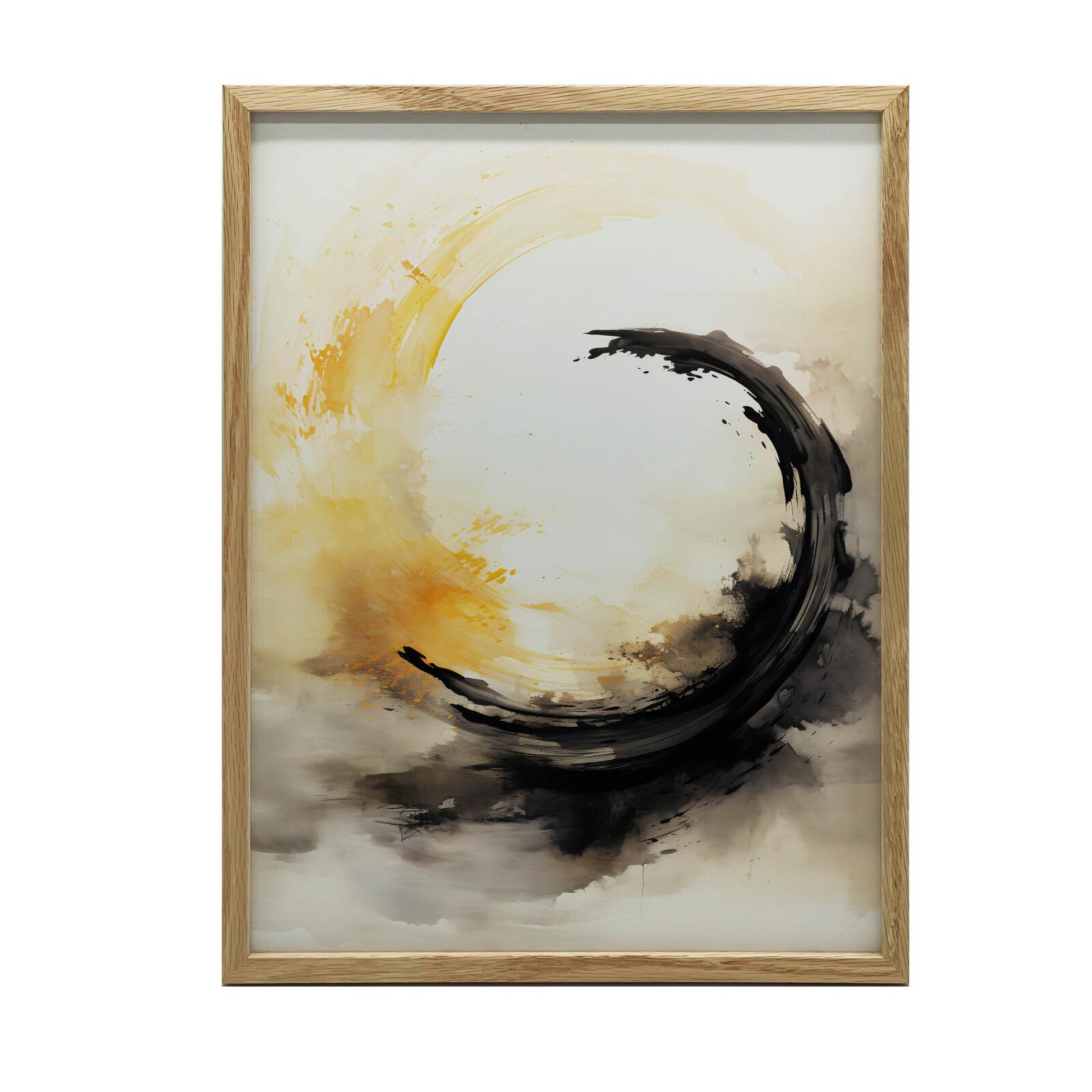 Essenz der Balance Essenz der Balance, 30X40 Cm, Holzrahmen Dunkelbraun, Mattes Papier 230 Gsm 36