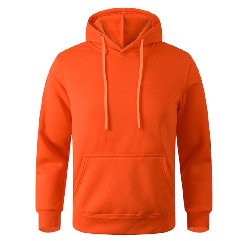 Männer Casual Hoodies Fleece Hip Hop Solide Pullover Sweatshirt Männer Sportswear Kleidung Sweatshirt männer Kleidung XXXL orange
