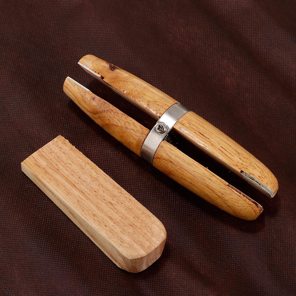 Natutal Holz-Juwelier-Ringklemme, Holzschmuck-Schraubstock, Werkzeughalter, hält Ringe 15 x 4.5cm