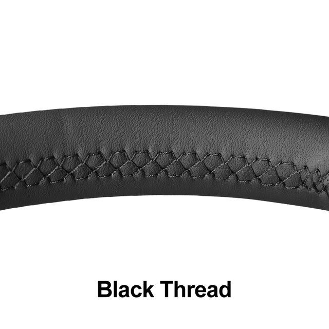 Schwarze Autolenkradabdeckung aus PU-Leder für Opel Astra 2015-2021 Corsa Combo Mokka 2018-2021 Grandland X Insignia CT 2017-2021 schwarz