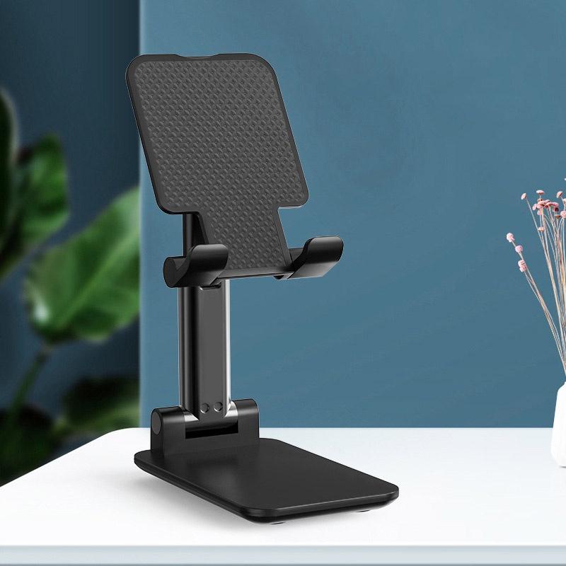 Universeller Desktop-Handy-Halter für IPhone und iPad, verstellbarer Tablet-Klapptisch, Handy-Schreibtisch-Ständer, 1 Stück schwarz