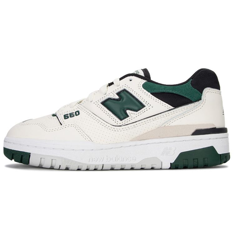 New Balance 550 Sea Salt Pine Green Unisex Sneaker Weiß Schwarz BB550VTC 37