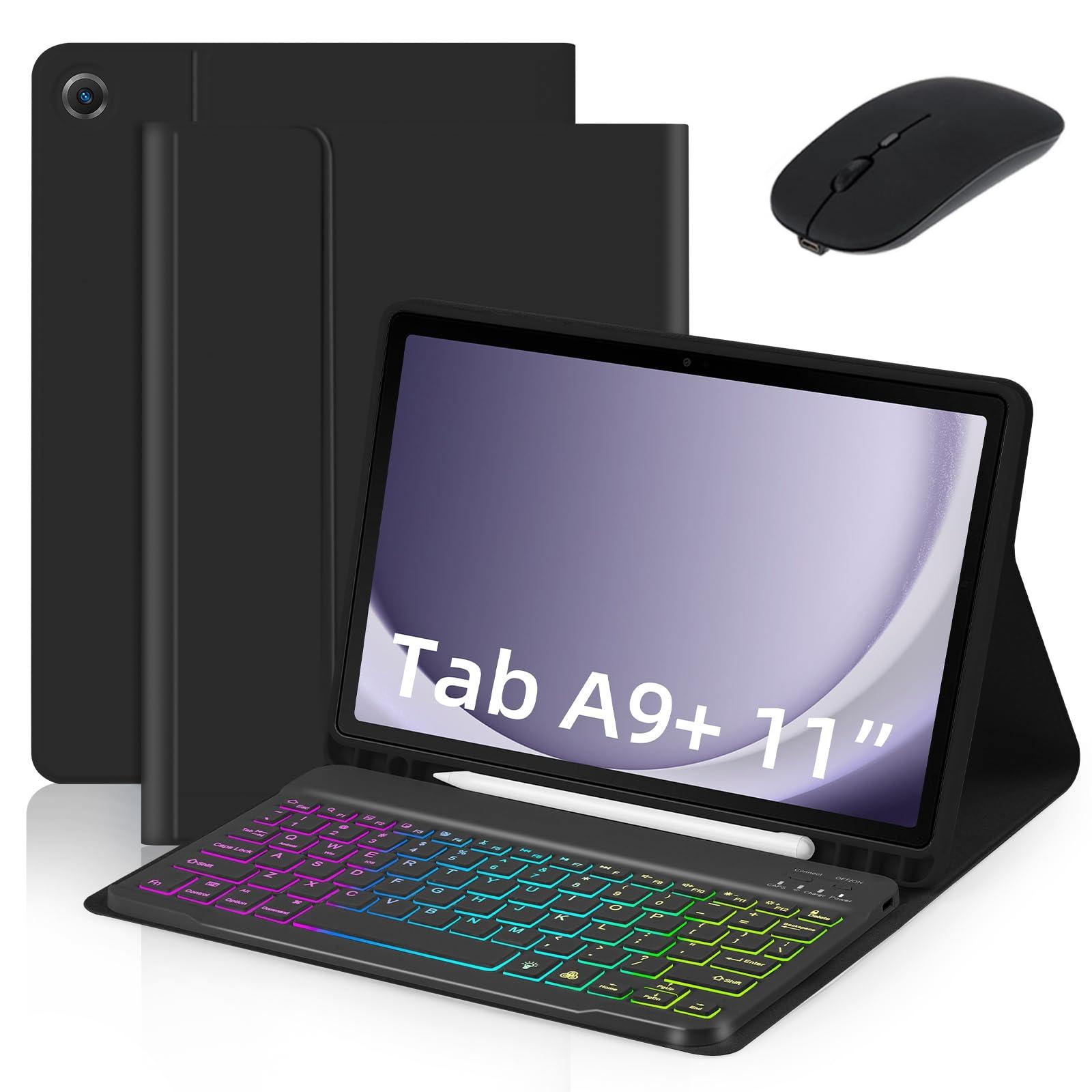 Für Samsung Galaxy A9 Plus 5G Tastatur Tablet Fall Verwandeln Sie Ihr Tablet in einen Laptop mit schwarz