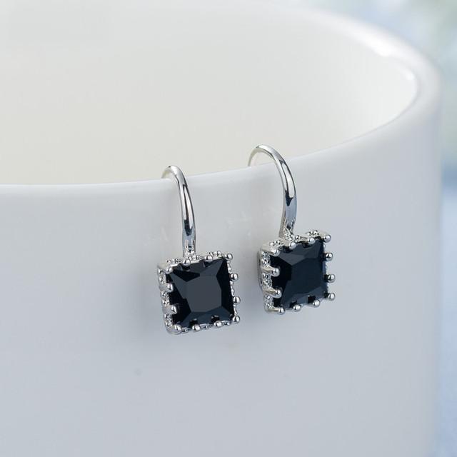 Natürliche Obsidian Edelstein Schmuck Stud Ohrring Für Frauen Platz Feine Silber 925 Schmuck Bizuteria Aros Mujer Oreja Ohrring Mädchen schwarz