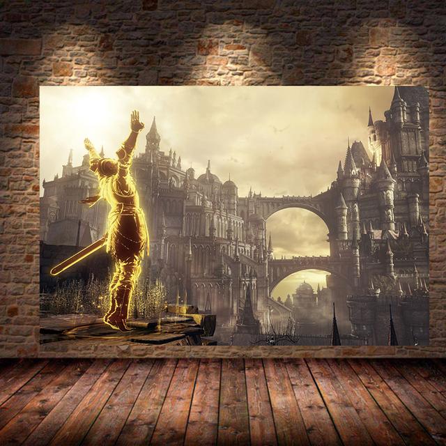 The Dark Souls 3 Spielposter, Ölgemälde, Wandkunst, Leinwandgemälde, Drucke, Schlafzimmer, Wohnzimmer, Zuhause, Schlafzimmer, Bar, Restaurant, Dekoration 21x30 No Frame