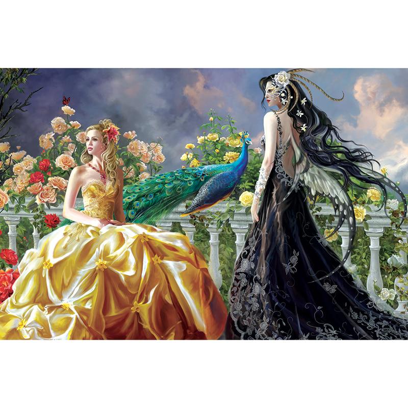 Diamant-Malerei, Kreuzstich, Cartoon-Prinzessin, volle Runde, Handarbeit, Diamant-Stickerei 20X30CM