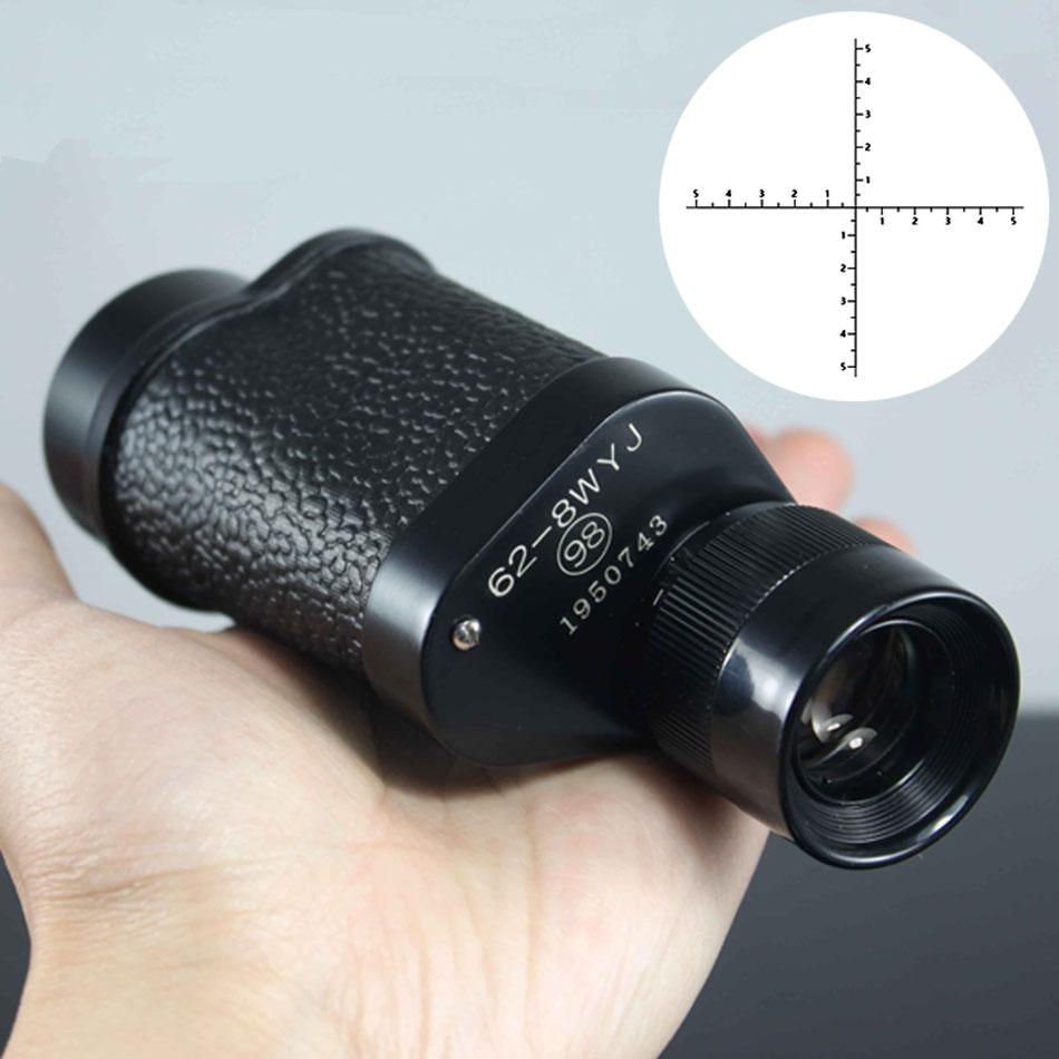 Leistungsstarkes 8x30 Fernglas 62er Typ Militärteleskop Bak4-Prisma Super Klar Vollmetall Professionelles Monokular Für Camping schwarz