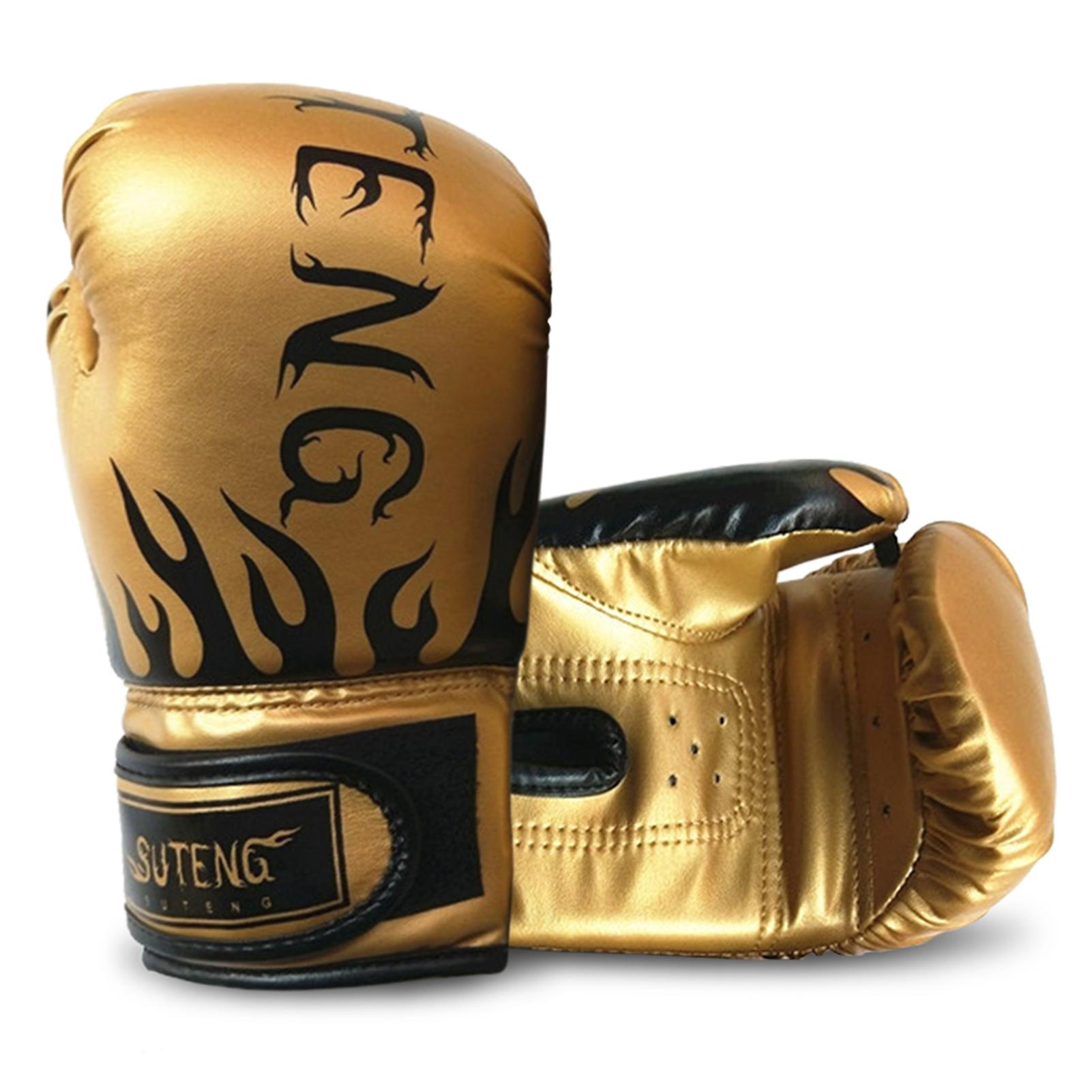 Kinder Boxhandschuhe Kinder Kickboxen Trainingshandschuhe Jugend Muay Thai Boxsack Handschuhe Boxen gold